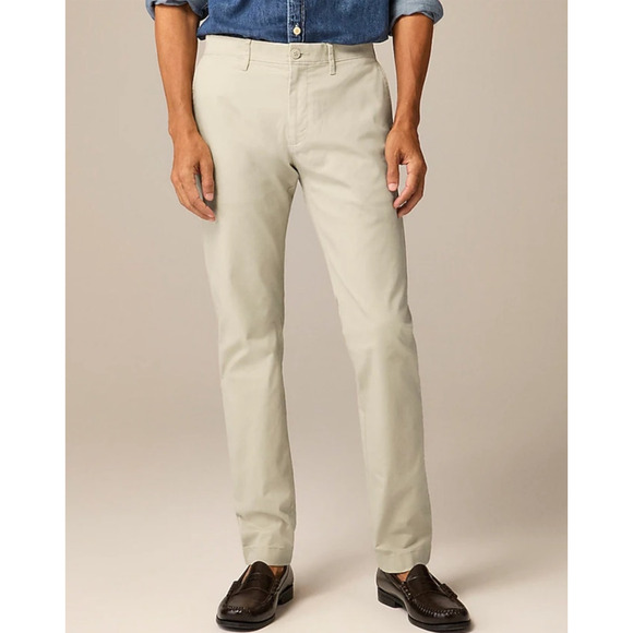 J Crew 484 Slim Fit Stretch Chino Preppy Pants US Men's 35X32 New - Picture 1 of 6